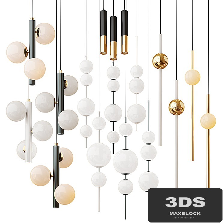 Modern Style Lighting Set 3 Lampatron; Delightfull; Lee broom