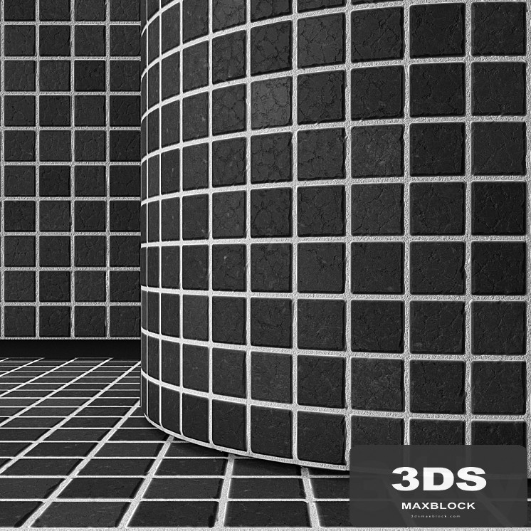 black mosaic