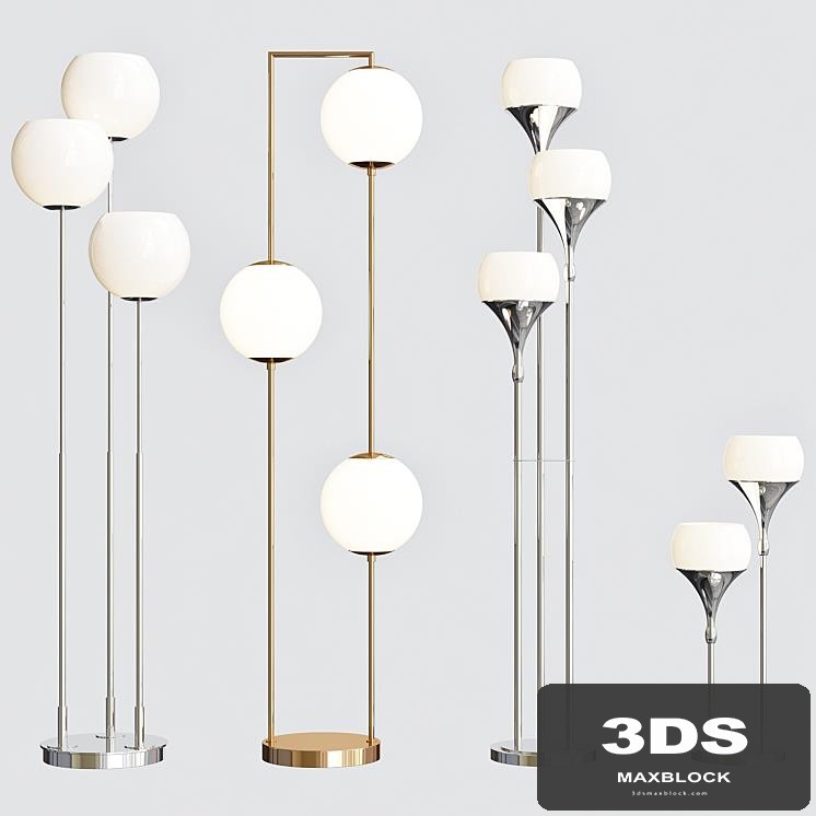 Set of Modern floor lamps 001