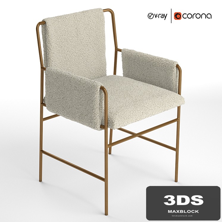 Chahan Fur Dining Chair