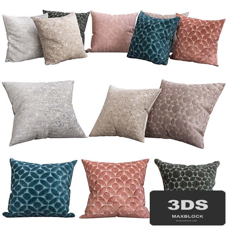 Loloi Solid Geometric Throw Pillow