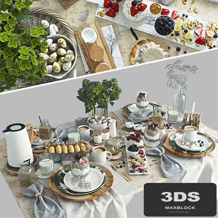 Table setting 37. Breakfast - 4. Corona