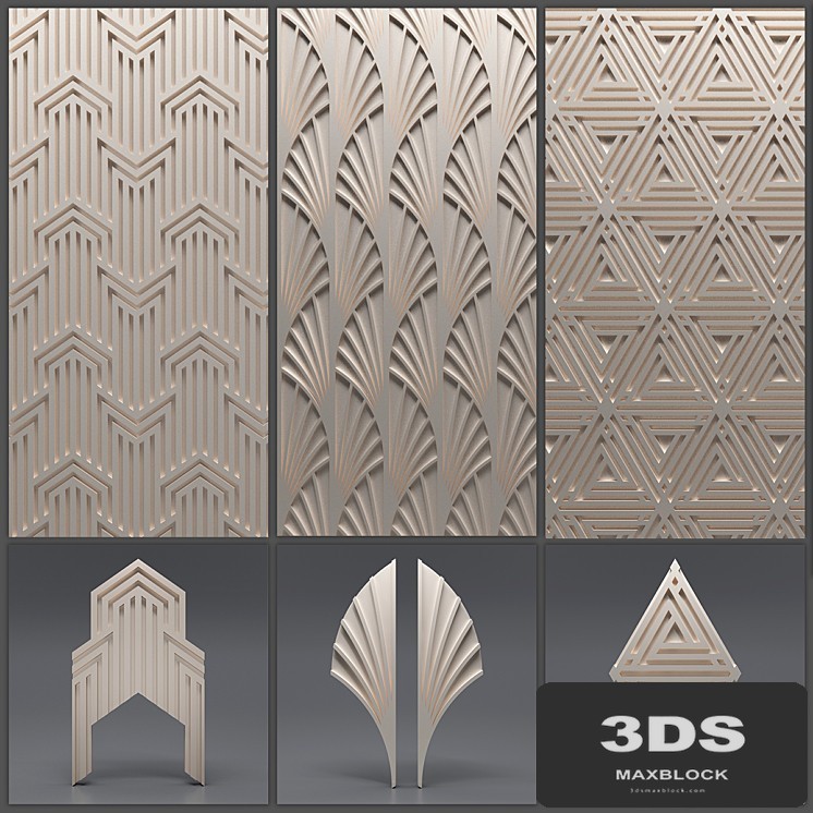 Gypsum 3D panel