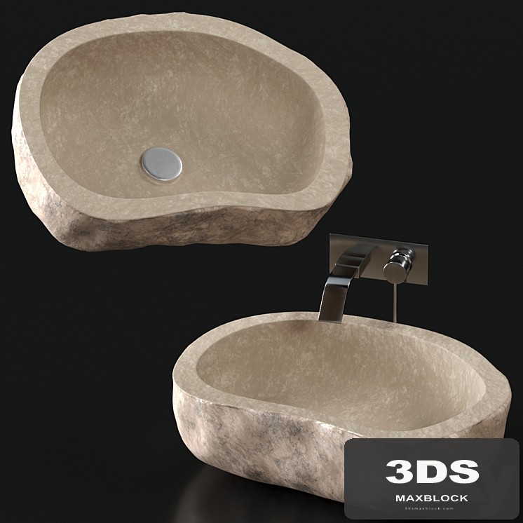 Stone washbasin.