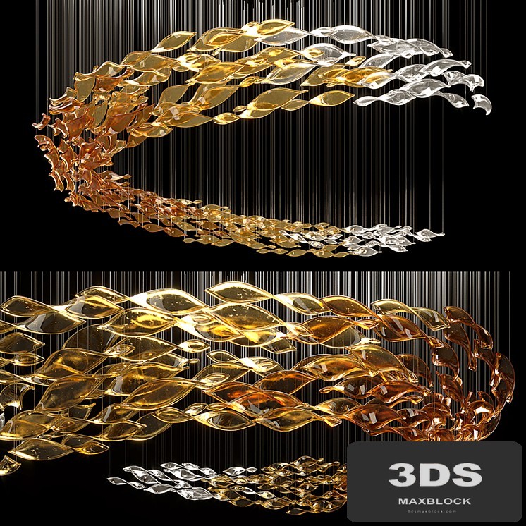 Glass Waves Chandelier