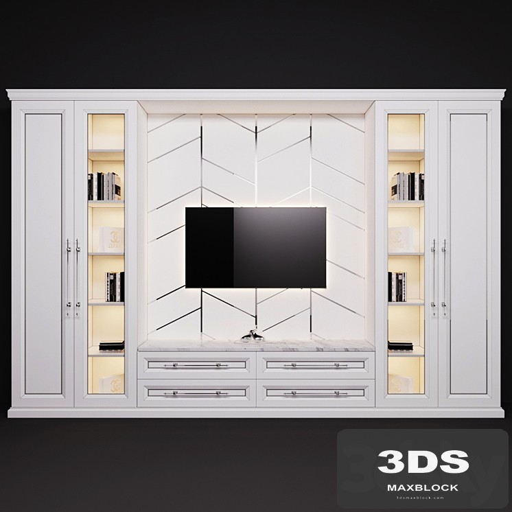 Wardrobe in the room