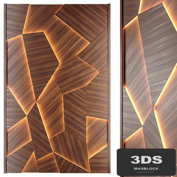 Solid wood wall panel