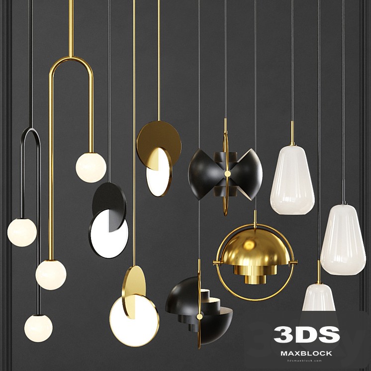 Pendant lights set 010