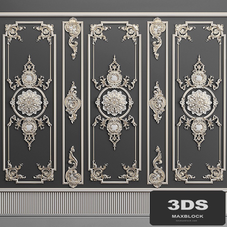 Plaster decorative frame