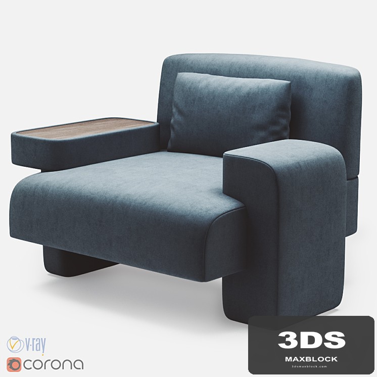 Studio Twentyseven Max armchair by Charles Kalpakian