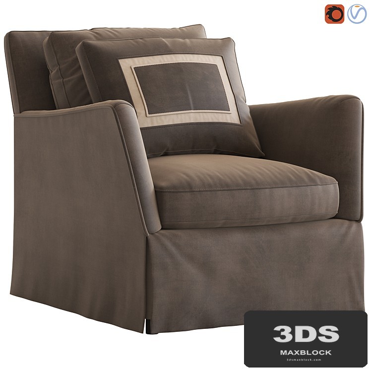 Caracole fair and square armchair