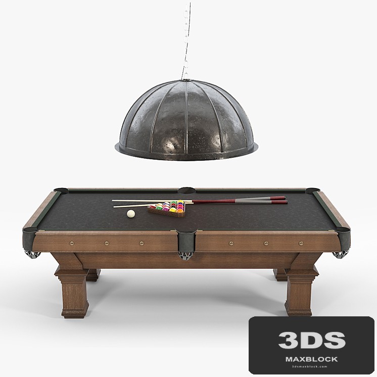 RH / BRUNSWICK VINTAGE 1906 BILLIARDS TABLE