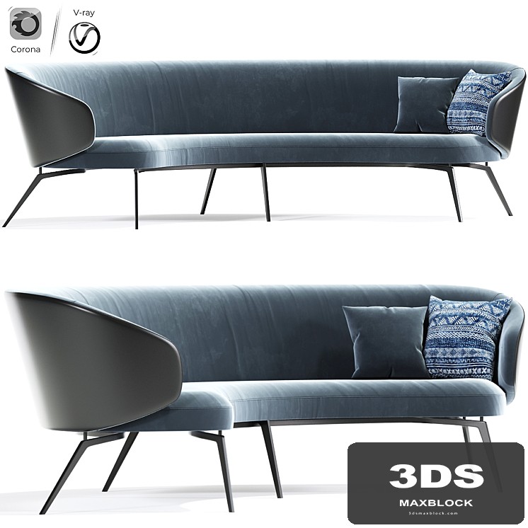 Lema Bice Occasional Curve Sofa
