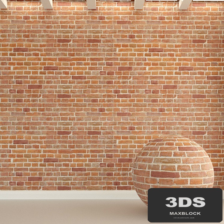 Brick wall. Old brick. 128