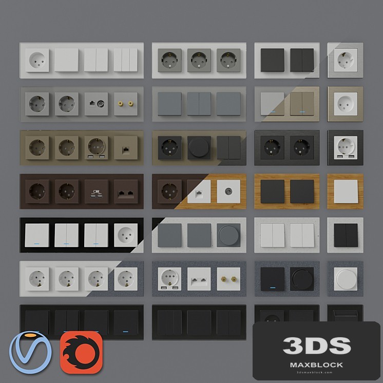 Sockets and switches Schneider Electric Atlas Design Nature