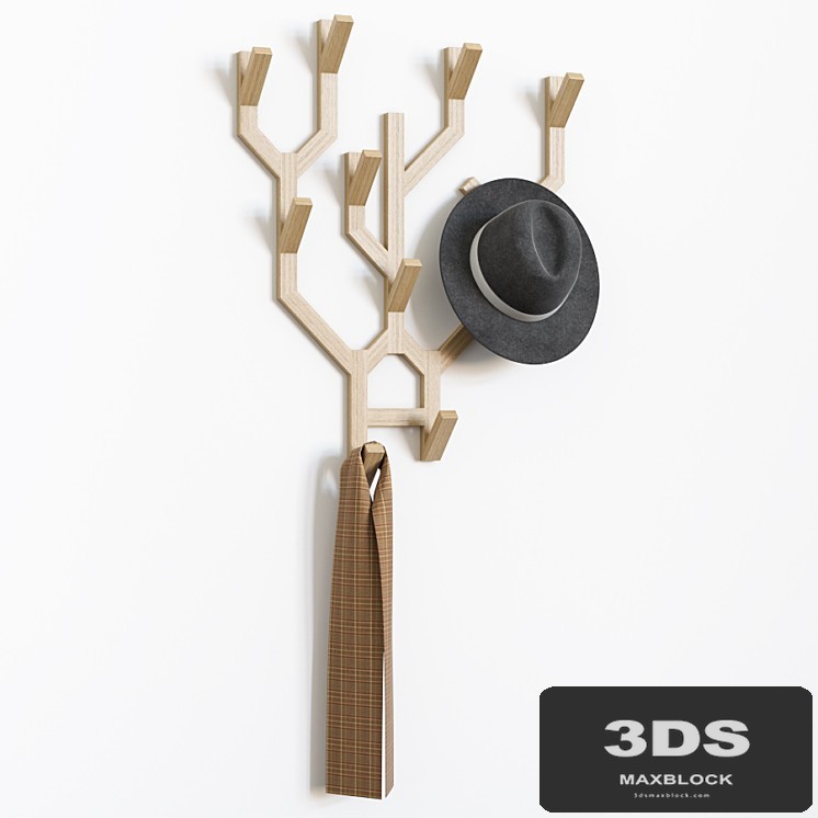 COMINGB Wall Oak Tree Coat Hanger