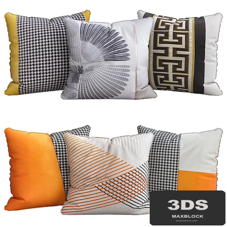 Pillows for sofa 6 pieces No. 47