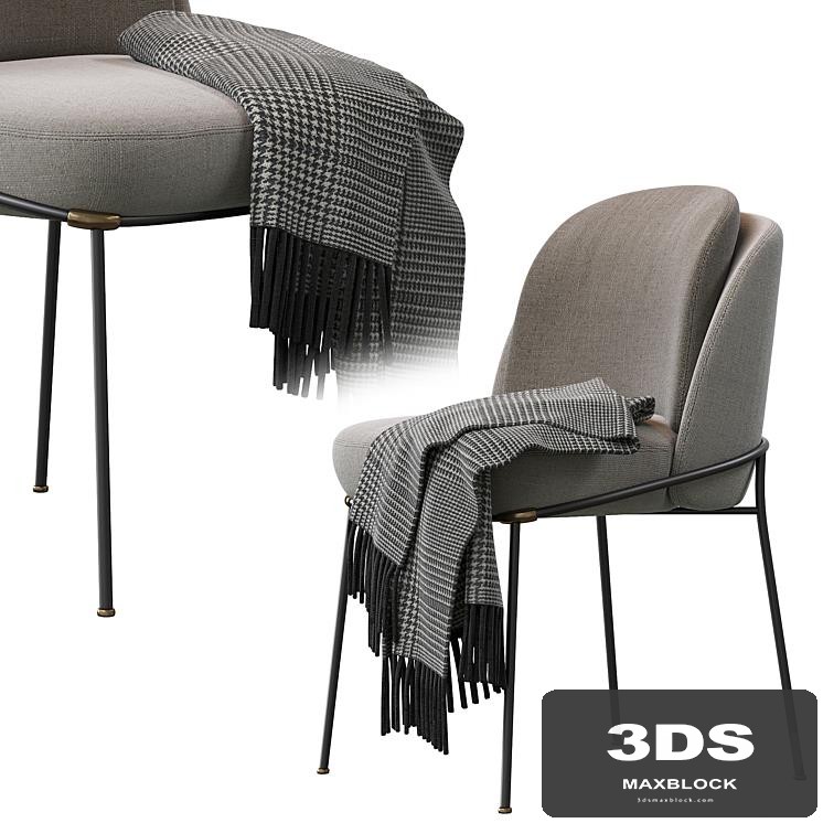 Fil Noir chair by Minotti