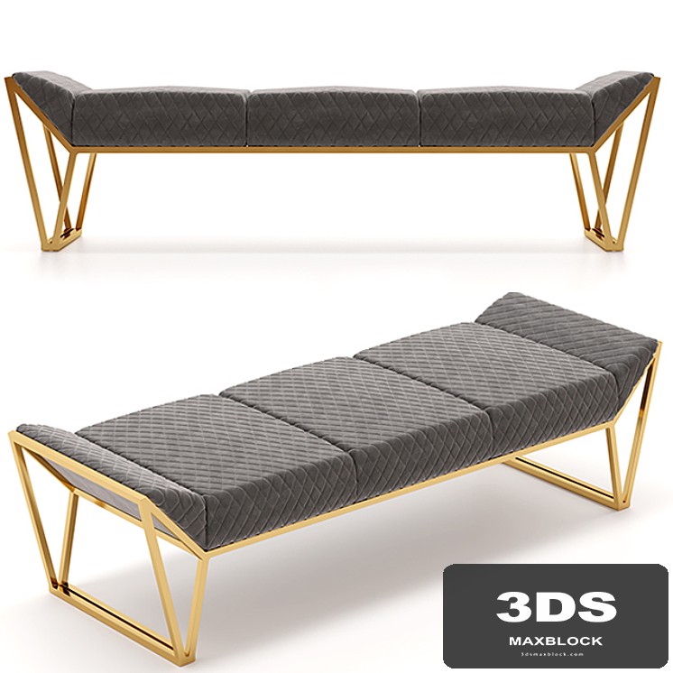 Luxxu Prisma Ottoman Luxury Bench
