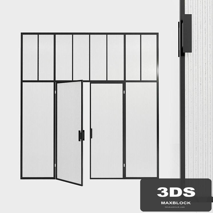 Glass partition. Door. 87
