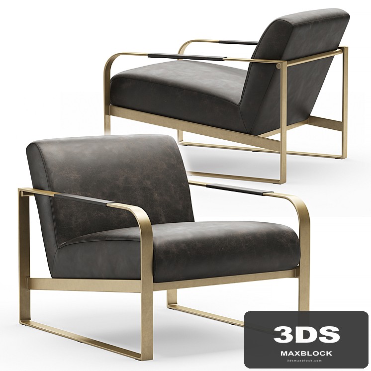 Jules Leather Chair by Rialto Ebony