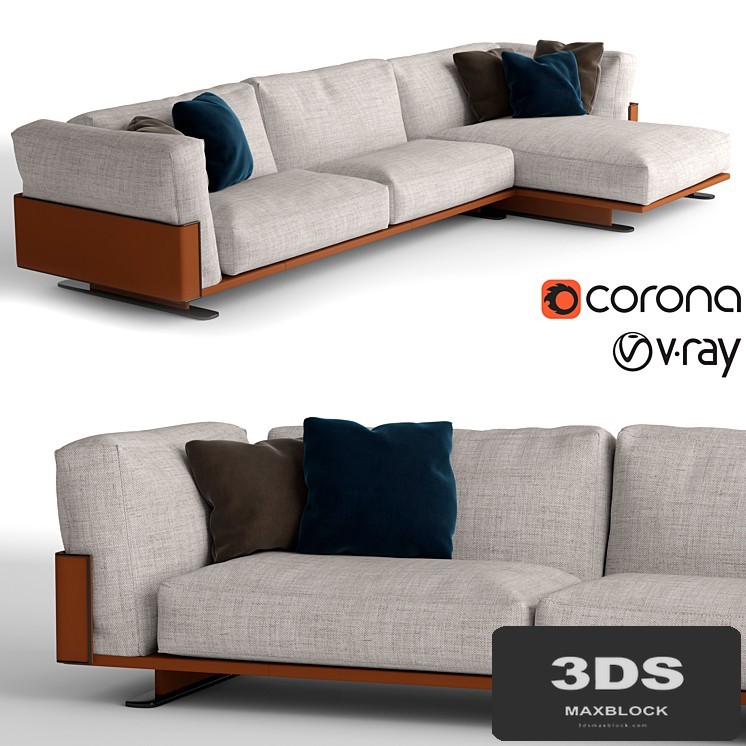 Longhi Ritual chaise lounge sofa
