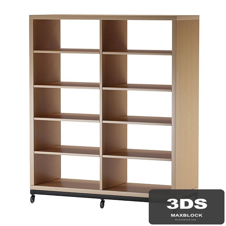 Rack of 5 shelves on wheels
