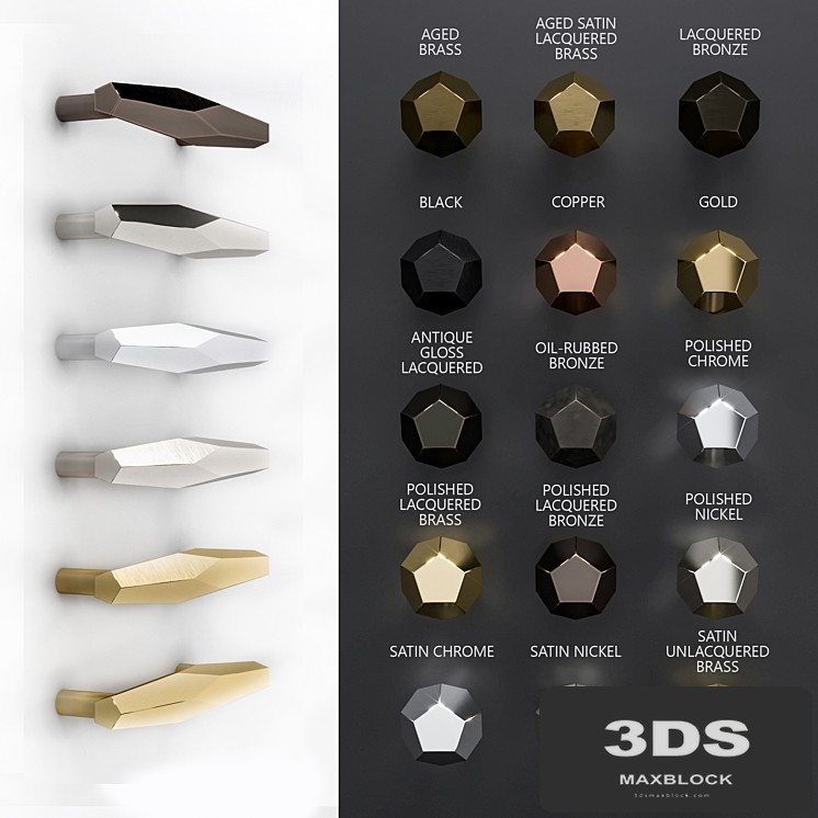 Furniture handles R4 from Knob House