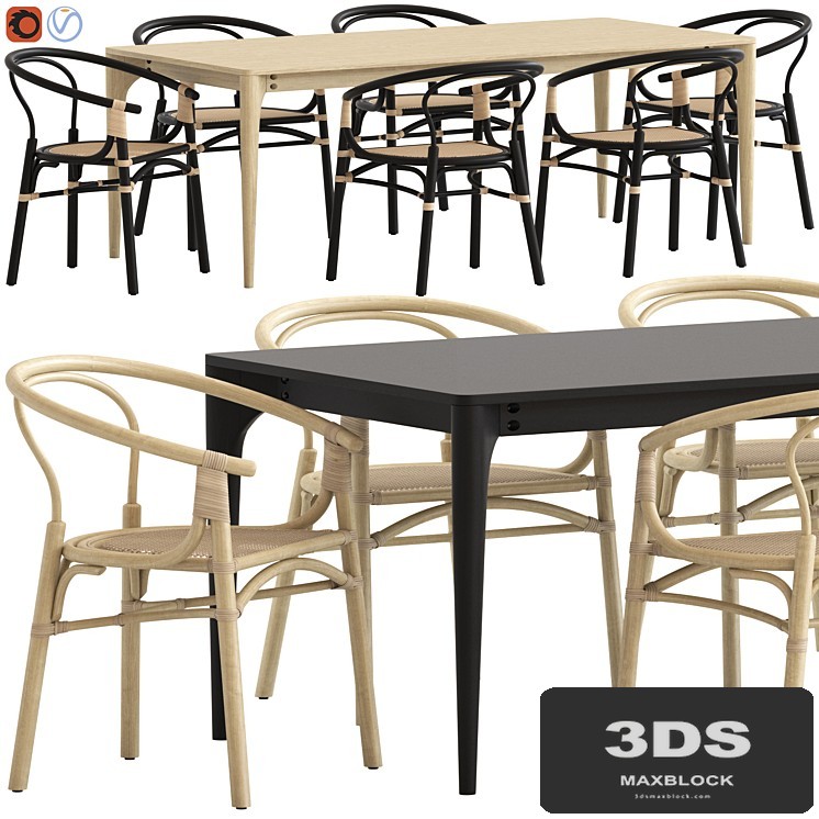 Globewest Avery Maja Armchair and Huxley Curve Table