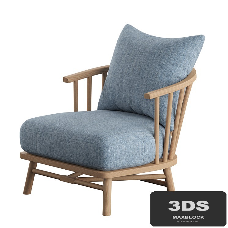Bauer Accent Chair Indigo Crypton One Kings Lane