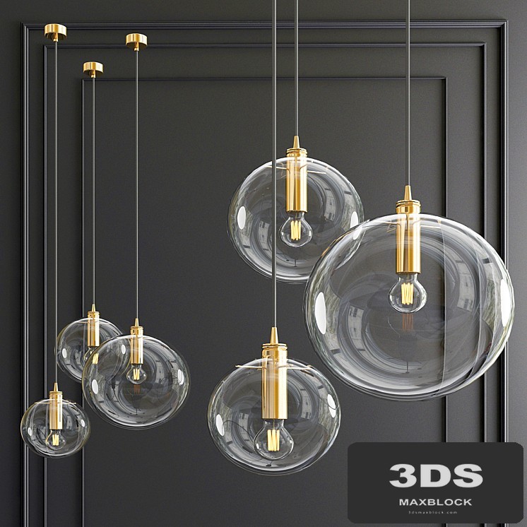 Glass ball pendant