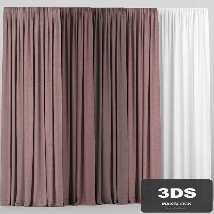 A collection of curtains with tulle.