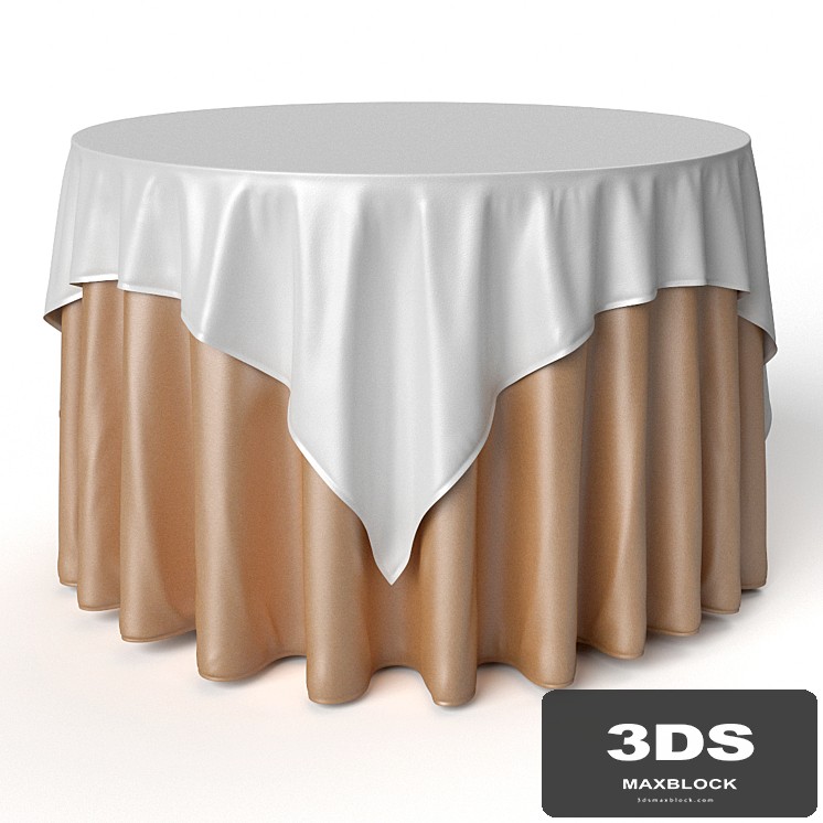 Round Tablecloth Oriental Restaurant
