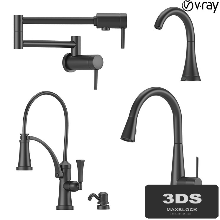 Collection of kitchen faucets