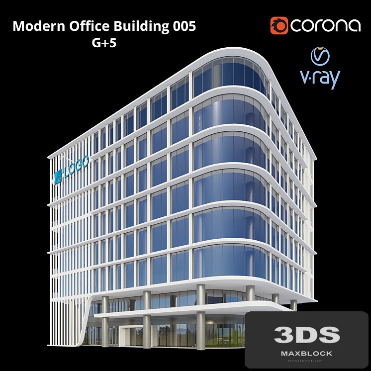 Modern Office Building 005 G + 5