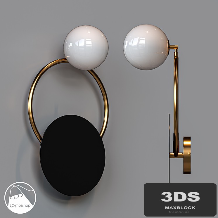 B4001 Sconce SUN ON THE RING A