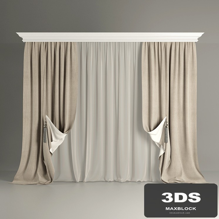 Bilateral with tulle curtains