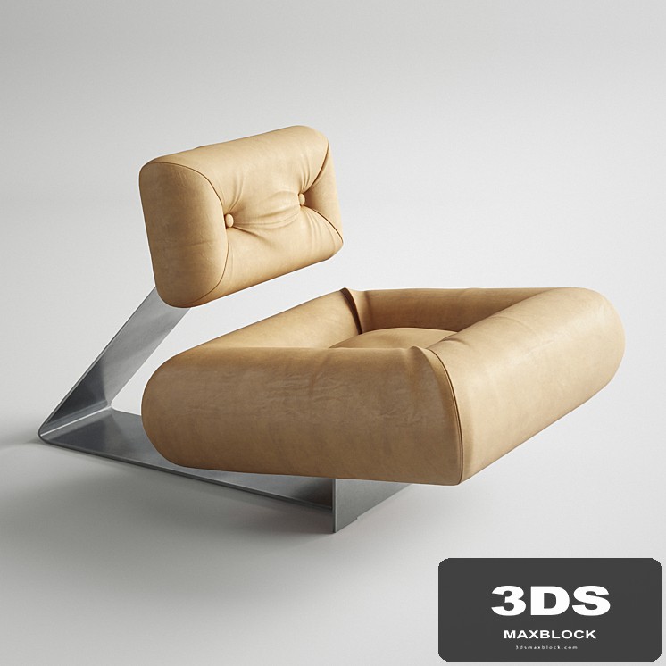 OSCAR NIEMEYER Aran lounge chair 1975