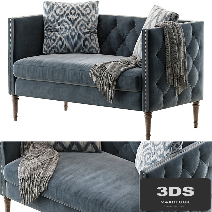 Vanves chesterfield settee
