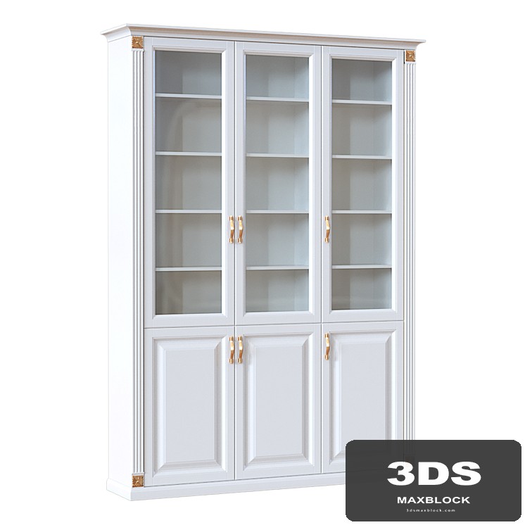 Classic bookcase white