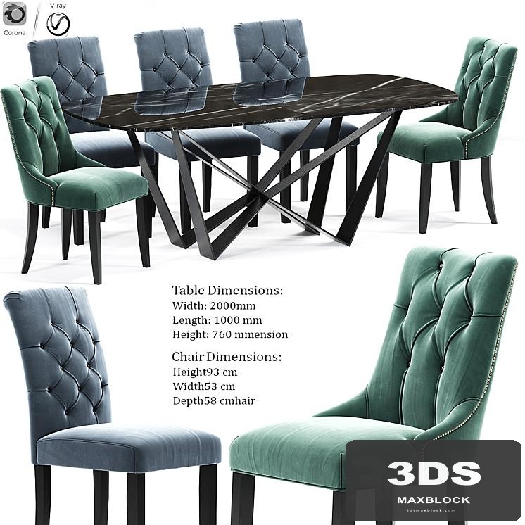 Preston Dining Chair Set 03
