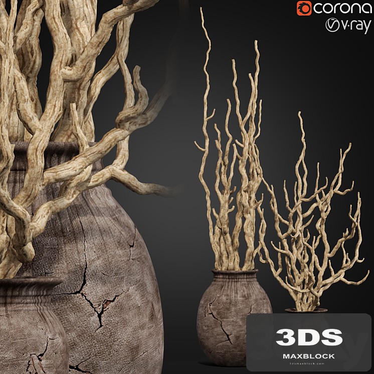 Decorative dry branch 01