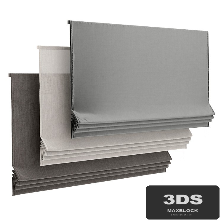 RH Flat Romain Shade 1500 mm