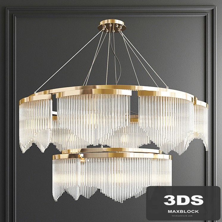 Modern glass chandelier