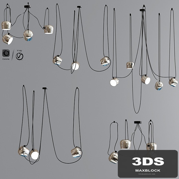 Aim Pointed Lighting Set Chrome