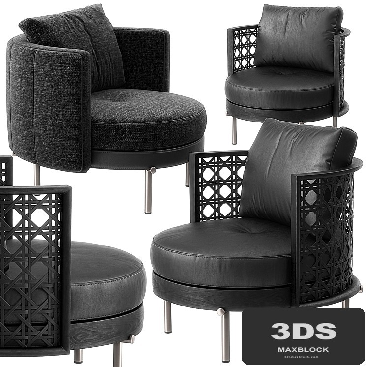 Torii armchairs by minotti