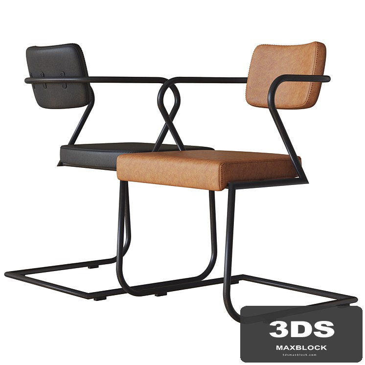 Gaff Metal Frame Chair Cb2