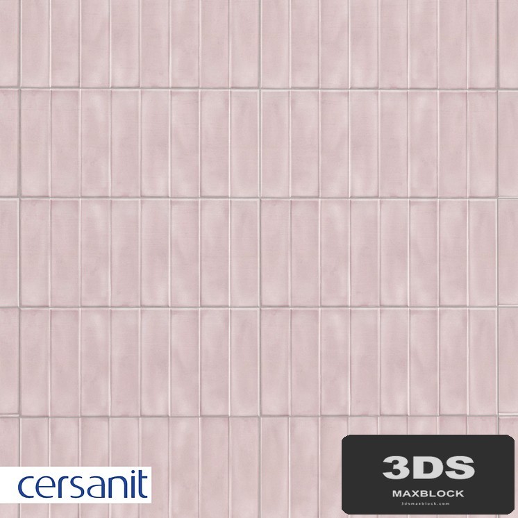 (PDG074D) Tile Pudra brick, relief, pink, 20x44