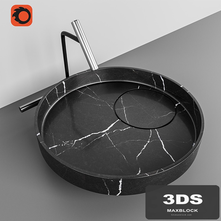 FALPER ECCENTRICO Marble washbasin