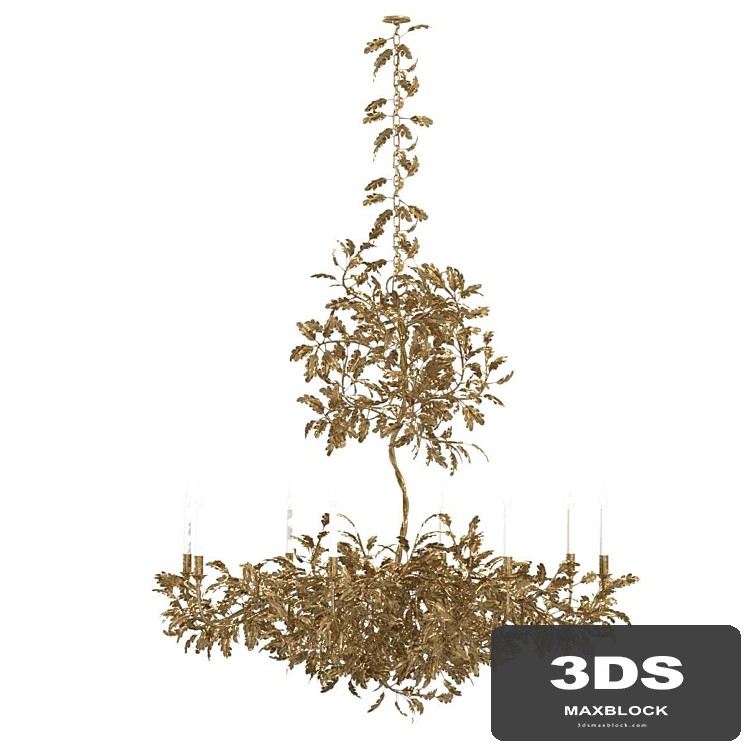 Golden Oak Chandelier Cox London